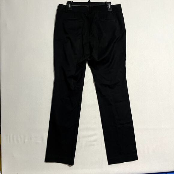 Ann Taylor Signature Fit Black Wide Leg Trousers Pants Just Below Waist - Size 8 - Picture 3 of 9